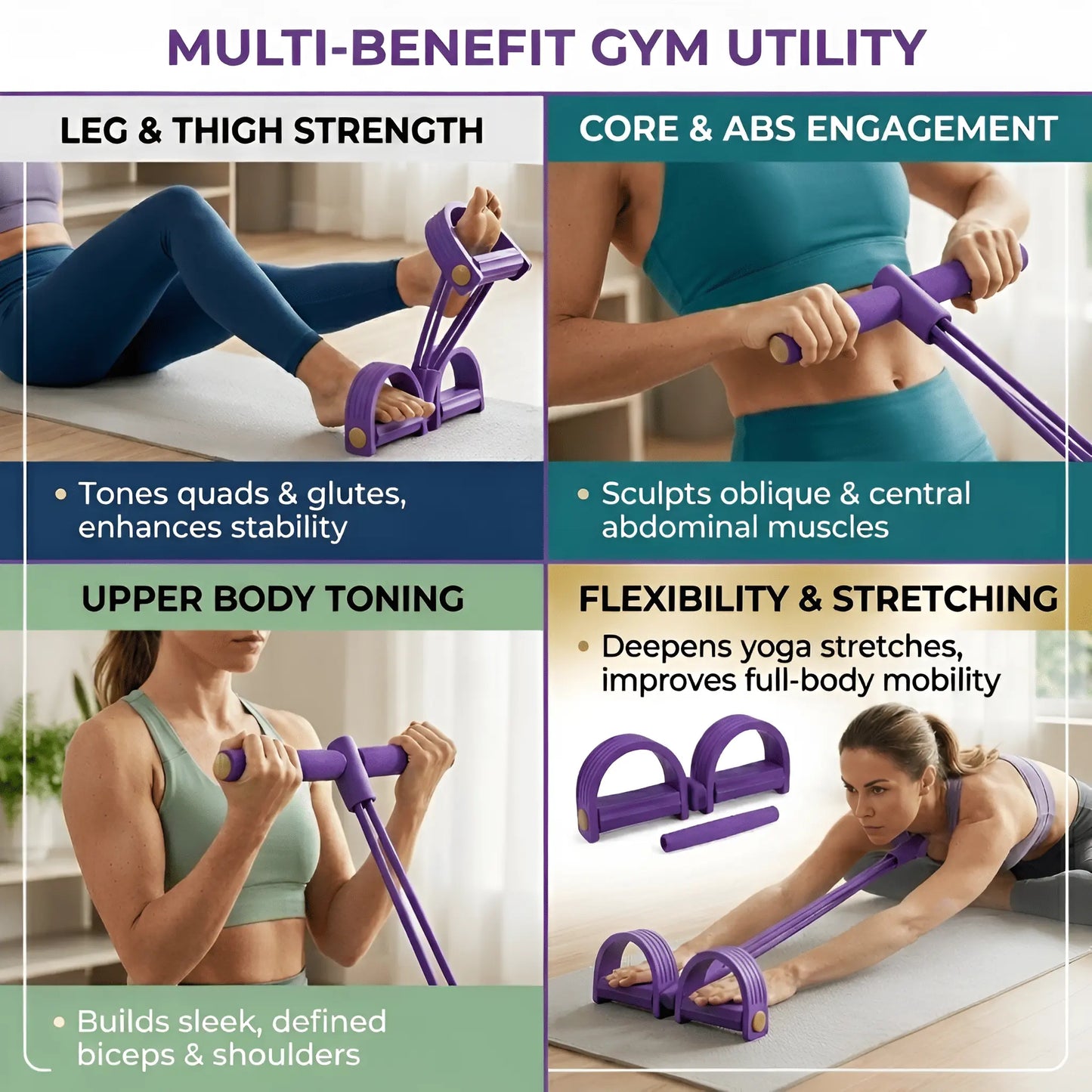 Full Body Workout Resistance Band Pedal
