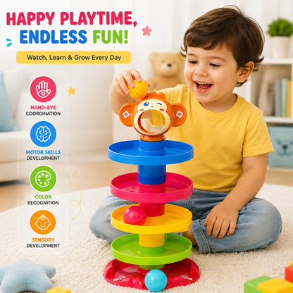 Swirling Tower Toy with Balls