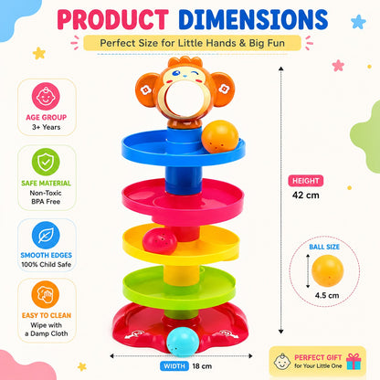 Swirling Tower Toy with Balls