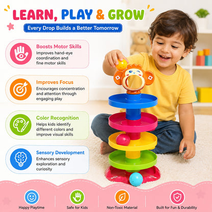 Swirling Tower Toy with Balls