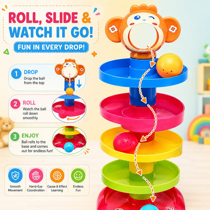 Swirling Tower Toy with Balls