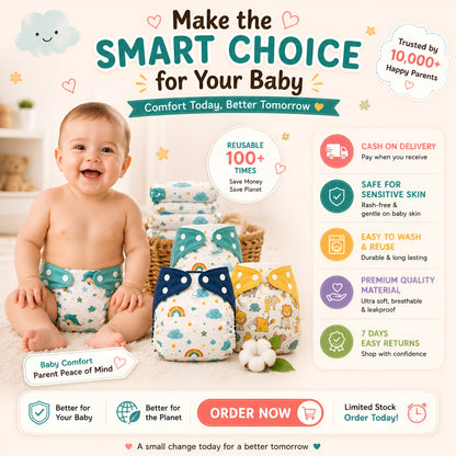 Premium Reusable Cloth Diaper