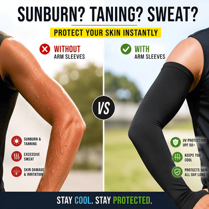 UV Protection Arm Sleeves - Buy 1 Get 1 Pair FREE