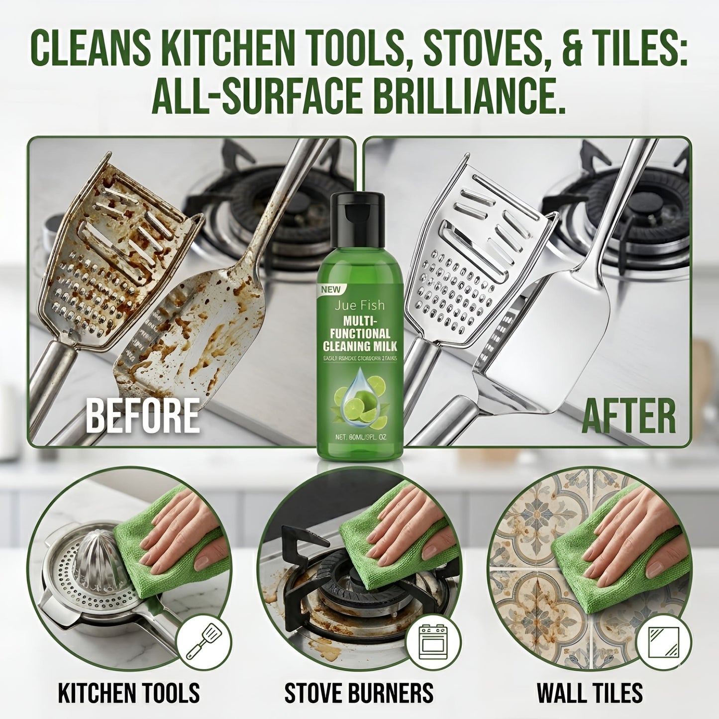 Kitchen Grease Cleaner - (Pack Of 2)