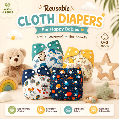Premium Reusable Cloth Diaper