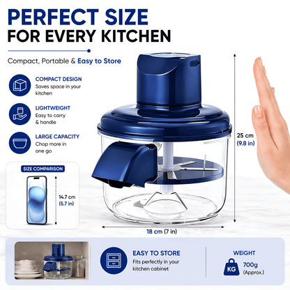 Rechargeable Electric Vegetable Chopper